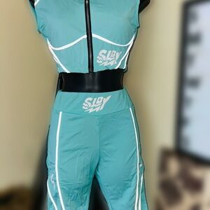Women's Teal Jumpsuit